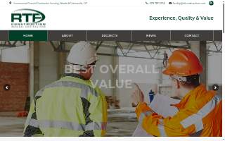 RTF Construction Company Inc. website