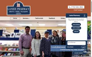 Lanier Pharmacy website