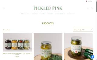 Pickled Pink website