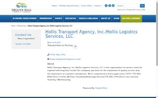 Hollis Transport Agency website