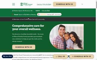 Wheat Family Dental website