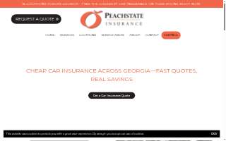 Peachstate Insurance - Newnan website
