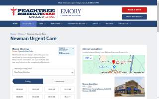 Peachtree Immediate Care - Newnan website