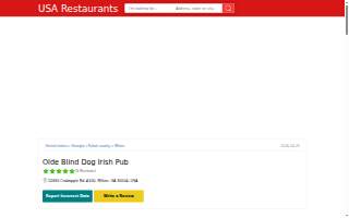 Olde Blind Dog Irish Pub website