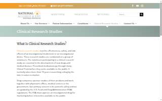 National Allergy and ENT-Clinical Research website