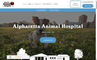 Alpharetta Animal Hospital of Milton website