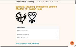 Sankofa Catering website