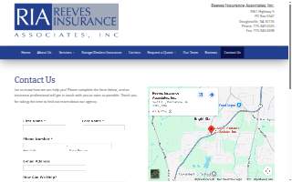 Reeves Insurance Associates, Inc. website