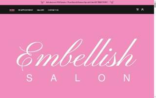 Embellish Salon website