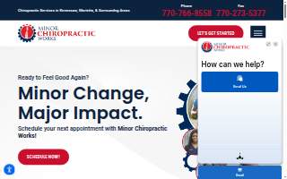 Minor Chiropractic Works - Kennesaw website