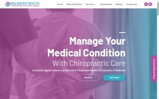 Balanced Health Chiropractic website