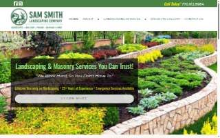 Sam Smith Landscaping website