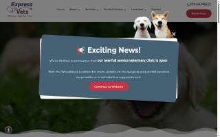Express Vets Kennesaw website