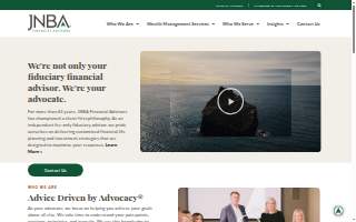 JNBA Financial Advisors website