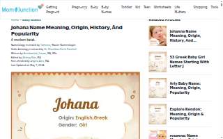 Johana's Hair Salon website