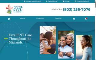 Palmetto ENT & Allergy of Irmo website