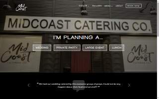 MidCoast Catering Co. website