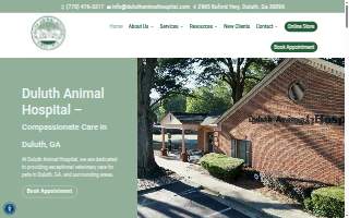 Duluth Animal Hospital website