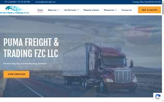 Puma Express Freight Services website