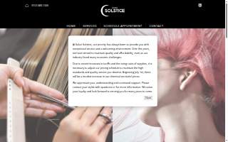 Salon Solstice website