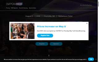 Empowher Women's 24/7 Fitness website