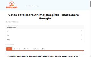 Vetco Total Care Animal Hospital website