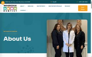 Woodstock Dentist website