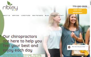 Ribley Family Chiropractic website