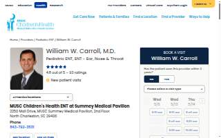William W. Carroll, MD of Charleston website