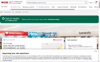 CVS Pharmacy of Stockbridge website