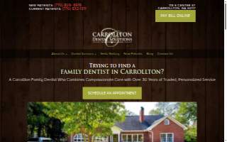 Carrollton Dental Solutions website