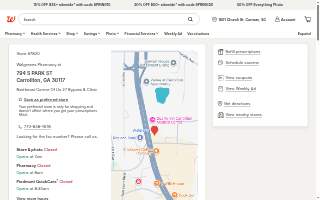 Walgreens Pharmacy of Carrollton website