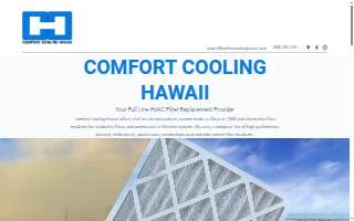 Comfort Cooling Hawaii website