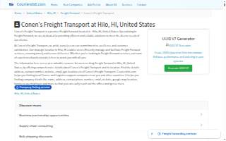 Conen's Freight Transport website