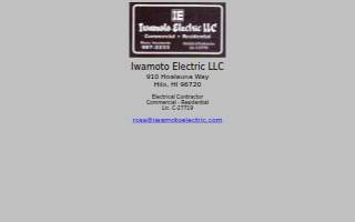 Iwamoto Electric LLC website
