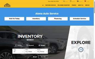 Aiona Car Sales website