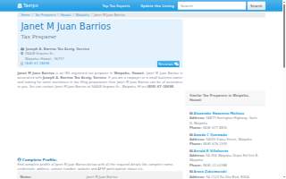 Barrios Tax website
