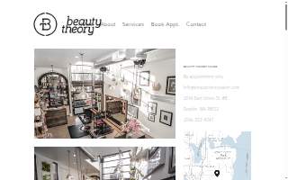 Beauty Theory Salon Hawaii website