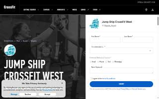 Jump Ship CrossFit - West website