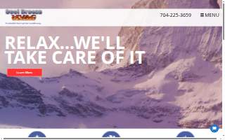 CoolBreeze HVAC Services website