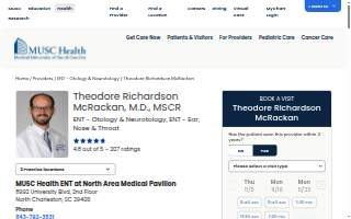 Theodore Richardson McRackan, MD, MSCR of North Charleston website