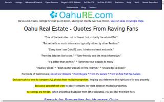 OahuRE.com website