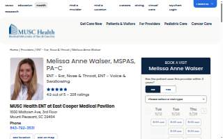 Melissa Anne Walser, MSPAS, PA-C website
