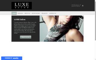Luxe Salon Maui website
