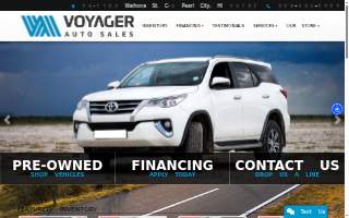 Voyager Auto Sales website