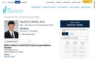 David R. White, MD of North Charleston website