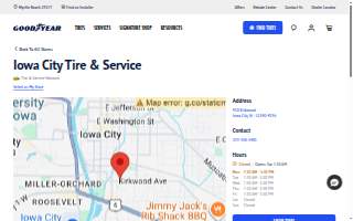 Iowa City Tire and Service website