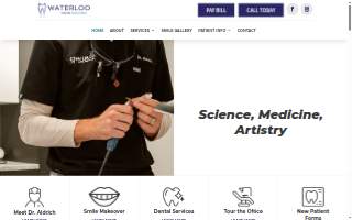 Waterloo Dental Associates website
