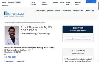 Amol Sharma, MD, MS, FACG, AGAF website