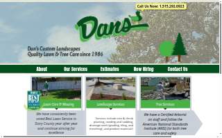 Dan's Custom Landscapes website